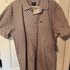 Brixton Black and White Casual Button Down Shirt